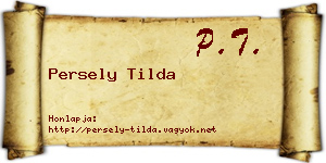 Persely Tilda névjegykártya